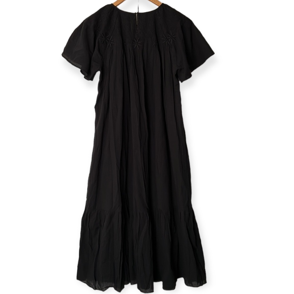 Madewell Embroidered Smoked Midi Dress - Picture 12 of 16